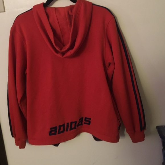 Orange vintage adidas hoodie - Picture 3 of 3
